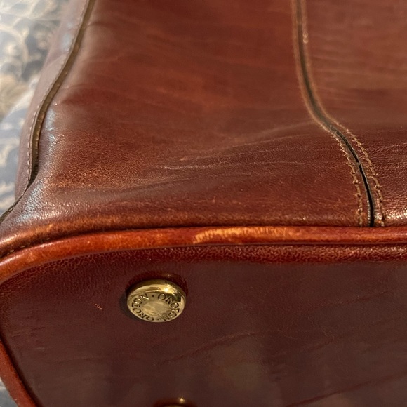 Oroton Brown Cowhide Satchel/Hobo Bag - Picture 12 of 12